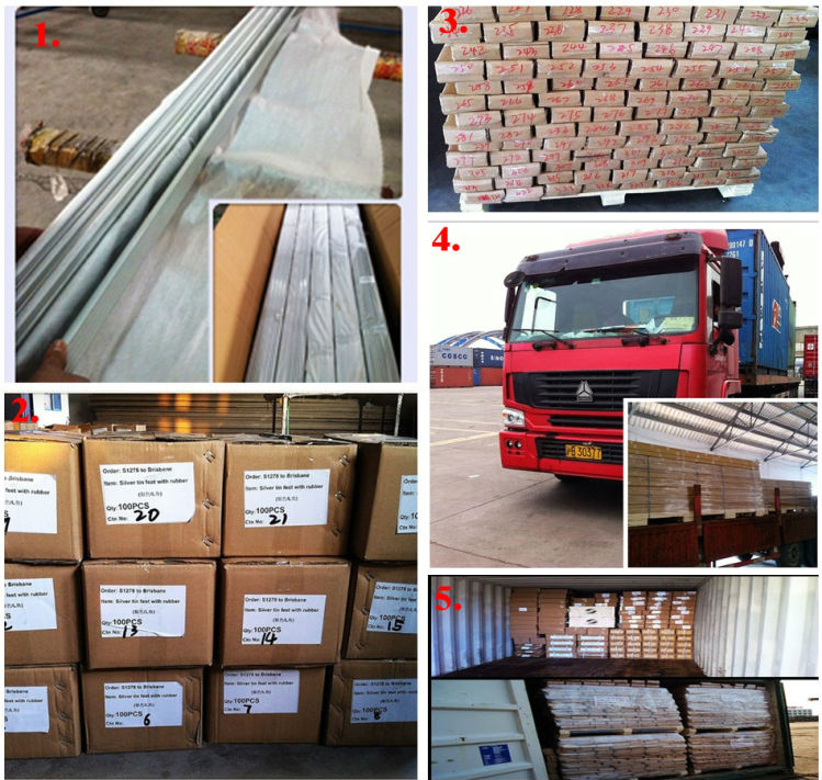 Black Anodized Powder Coating aluminum frame extrusions for Roof Rack