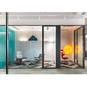 Cubicle Soundproof Room Divider indoor partition wall glazed solid switch panel