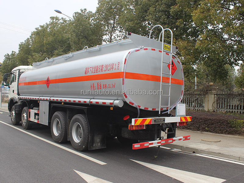 Shacman Delong Chemical Tank Truck Euro 6 80km/H Maximum Speed Fuel Tank Truck