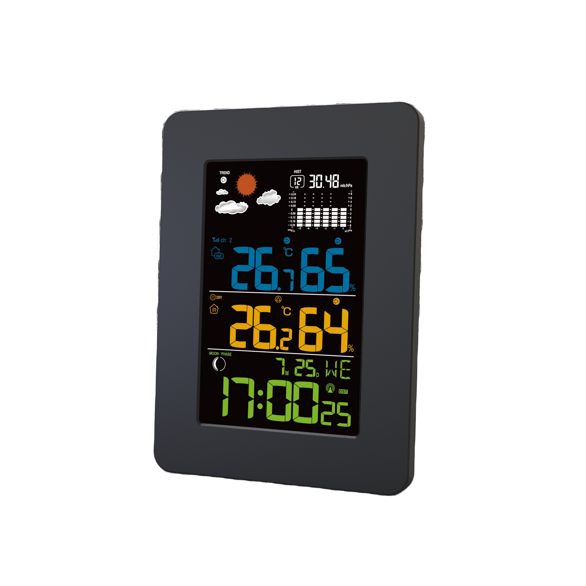 Indoor Outdoor Wireless Weather Forecast Station Compact Weather Station Sensors