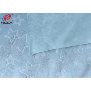 Custom Embossed Polyester Minky Plush Fabric Velour Upholstery Material