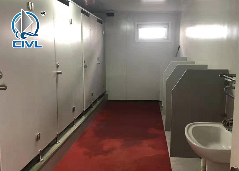 Contemporary Prefab Container Homes Villa , Public Toilet Public Restroom