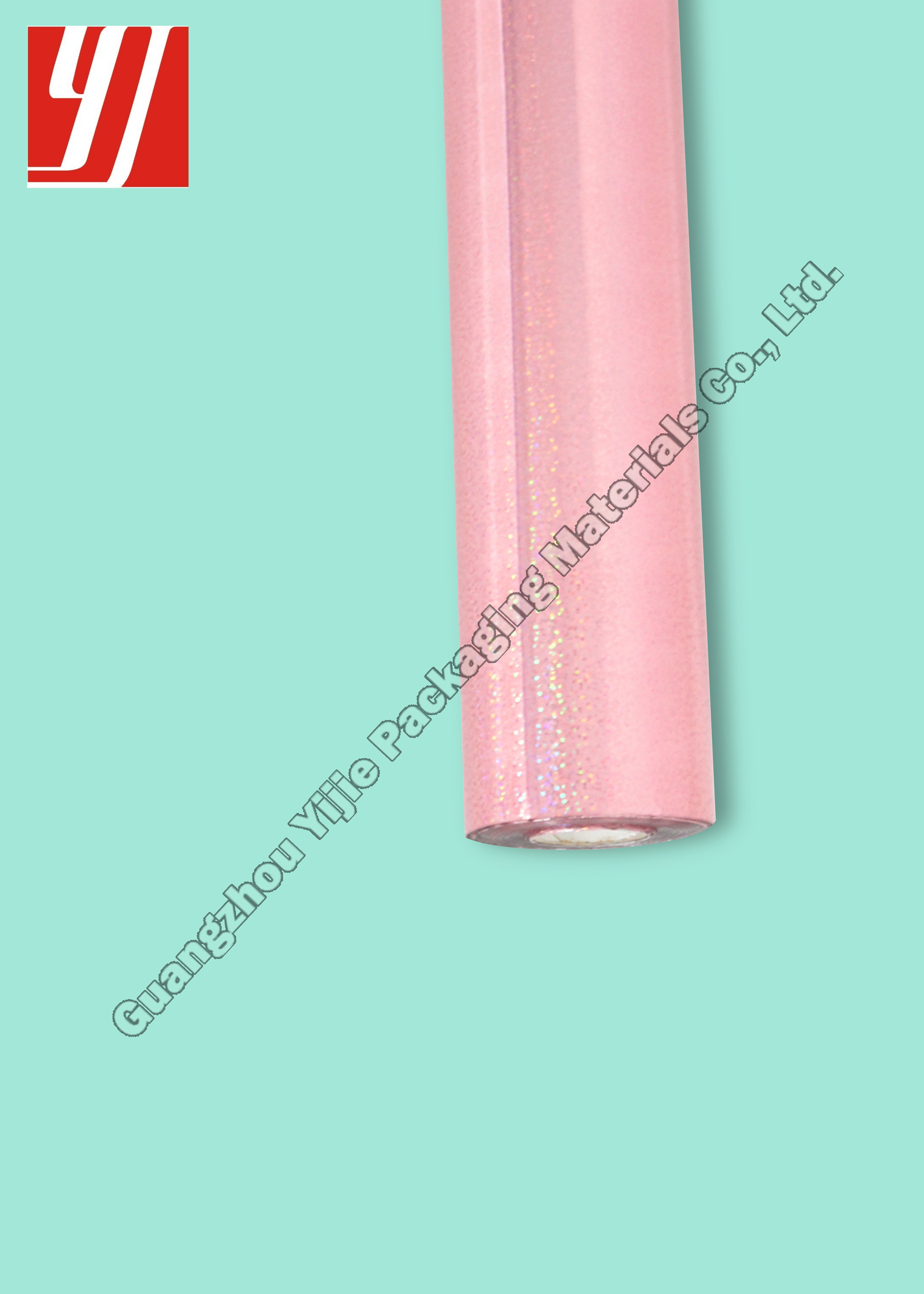 Pink Dot Holographic Hot Stamping Foil For Water Based Varnish Perfume Package