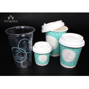 China Single Wall Custom Disposable Paper Cups Full Range PE / PLA Coated on sale