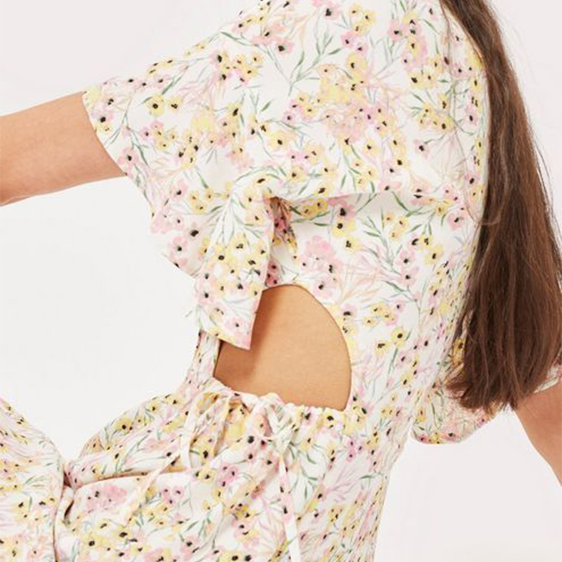 Summer Boho Style V neck Sexy Dress Floral Dress Long Midi