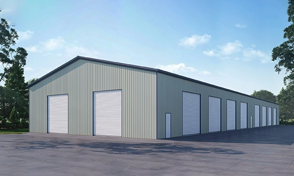 Modern Prefab Commercial Buildings , Lightweight Steel Frame Construction Factory