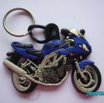 Motorcycle gift soft pvc / Silicone rubber Material key chain