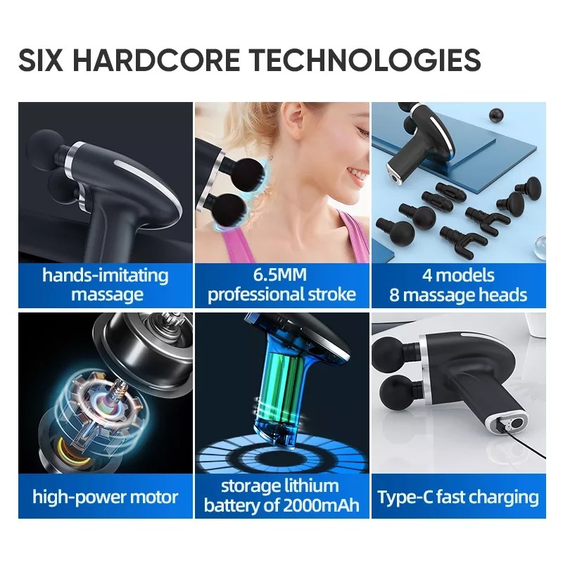 Muscle Massage Gun Deep Tissue Percussion Muscle Massager Gun for Athletes Pain Relief Therapy and Relaxation
