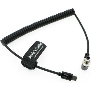 Alvin's Cables USB C PD to Lock DC 12V Coiled Cable for Video Monitors
