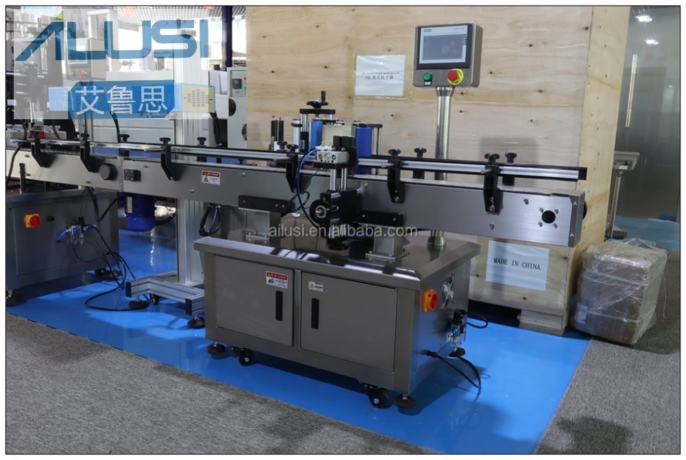 Ailusi SUS304&316L Plastic Bottle Liquid Filling Capping Production Line with Round Bottle Labeling