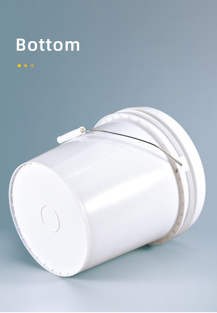 20L Large Wide Neck PP Material Car Wash Water Bucket with Pull-Ring Tight-Fitting Lid