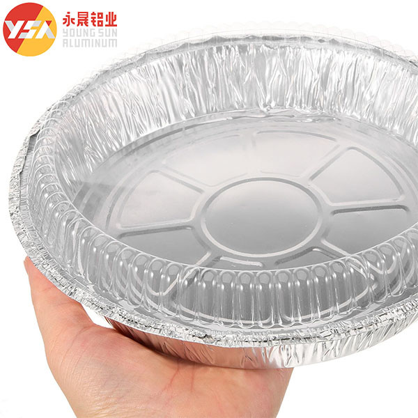 7 Inch Foil Pans With Lids Round Foil Trays Pizza Pie Pan With Clear Lid