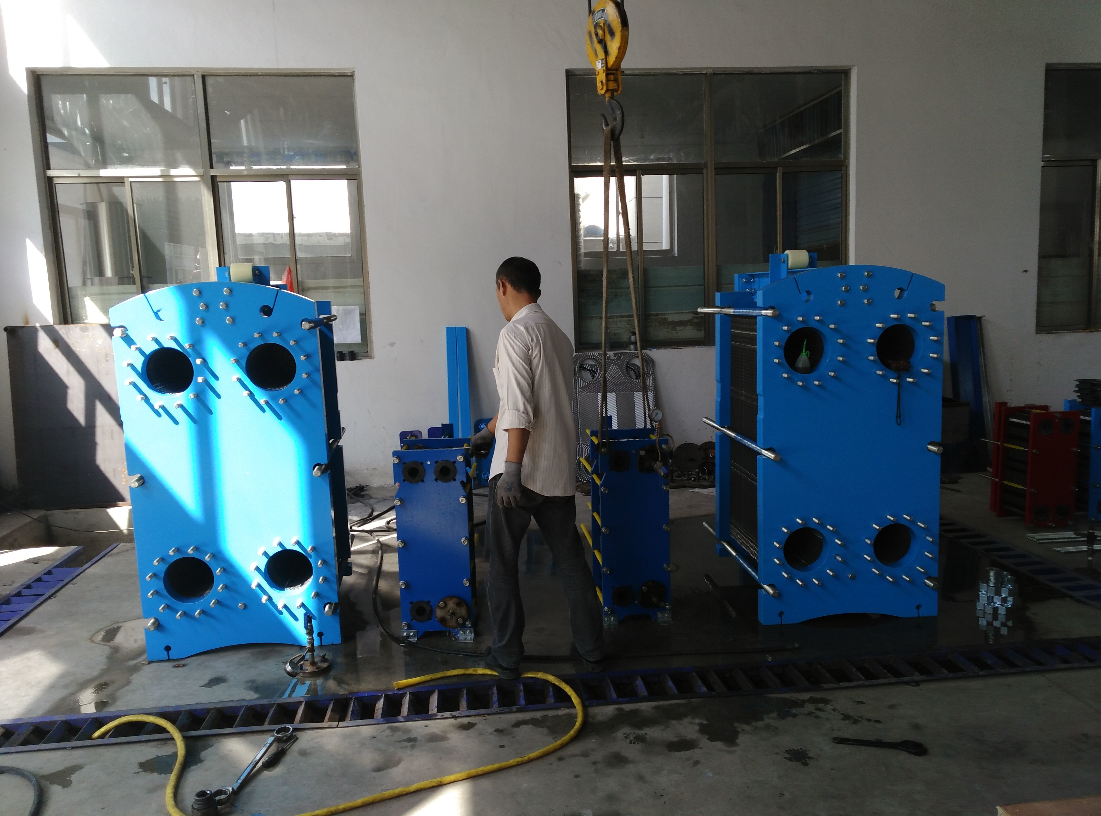HRSB Brand Various kinds AISI 304 plate type industry gasket plate heat exchanger hot sale use widly in central heating