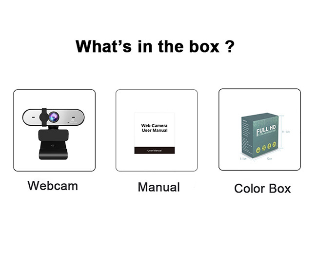 2K Autofocus Full HD Webcam 1080P 60FPS USB PC Webcam With Dual Microphone