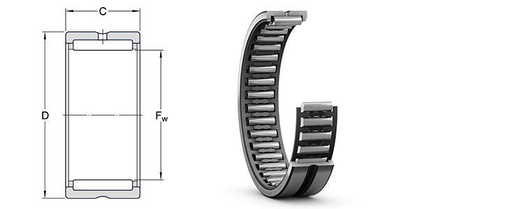 High Precision Machined Needle Roller Bearing NK30/20 Needle Bearing 30X40X20mm