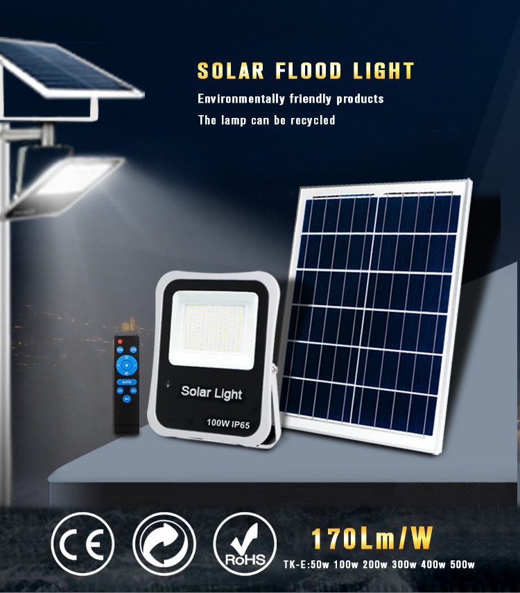 Ip65 Waterproof Dmx Solar Rgb Flood Light For Sport Ground 50W 100W 200W 300W 400W 500W Outdoor garden light