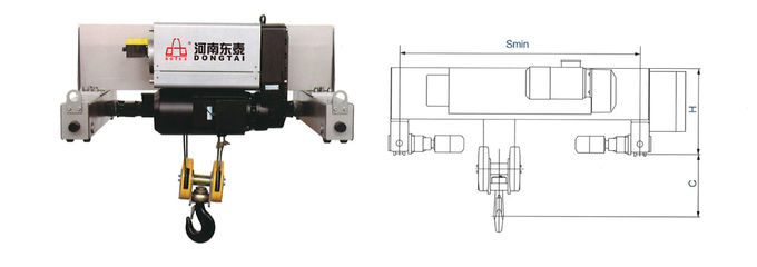 30m Wire Rope Electric Hoist 10 Ton Electric Hoist For Double Girder