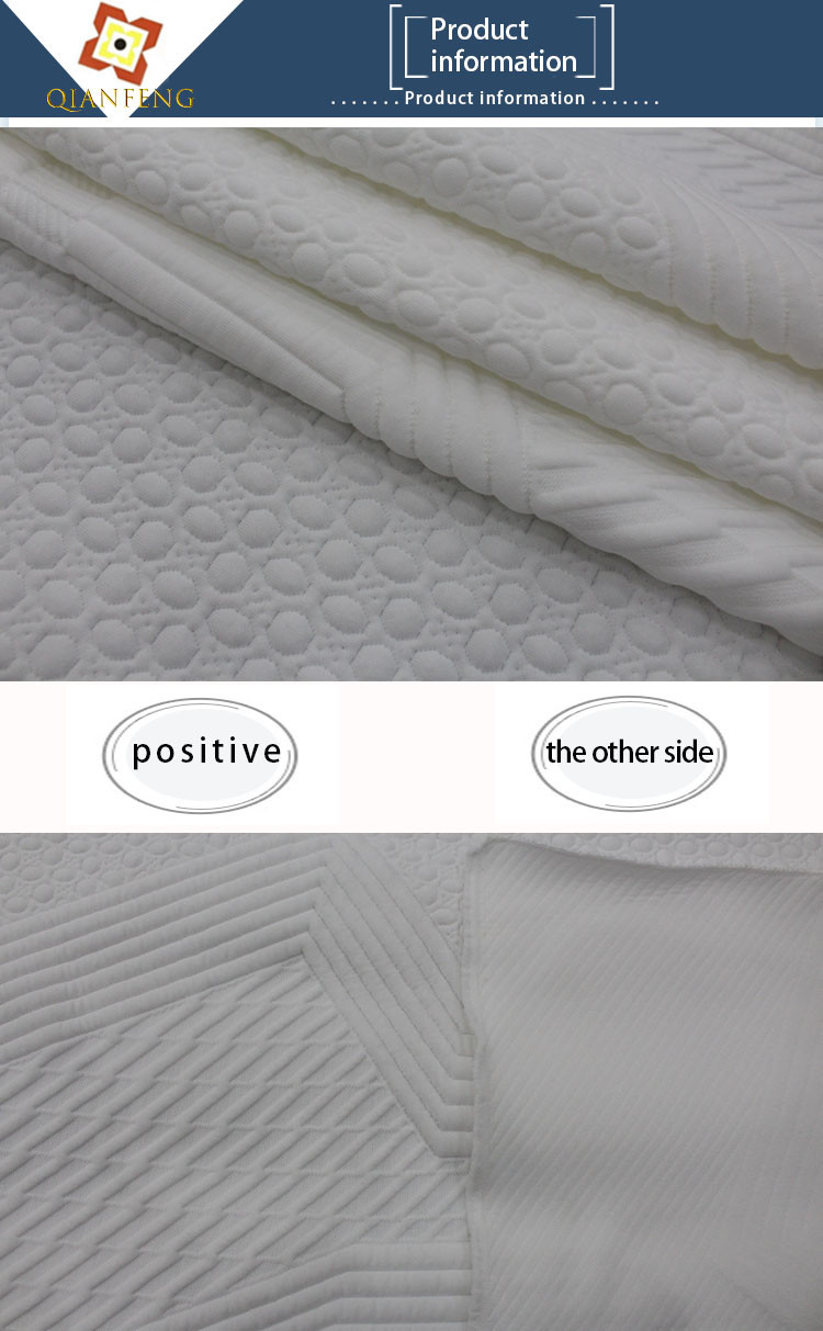 Polyester Knitted Jacquard Mattress Fabric Anti Bacteria Odor Proof