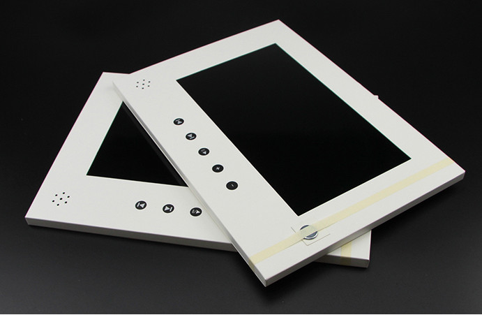 LCD video screen TAG push button activated LCD video screen player