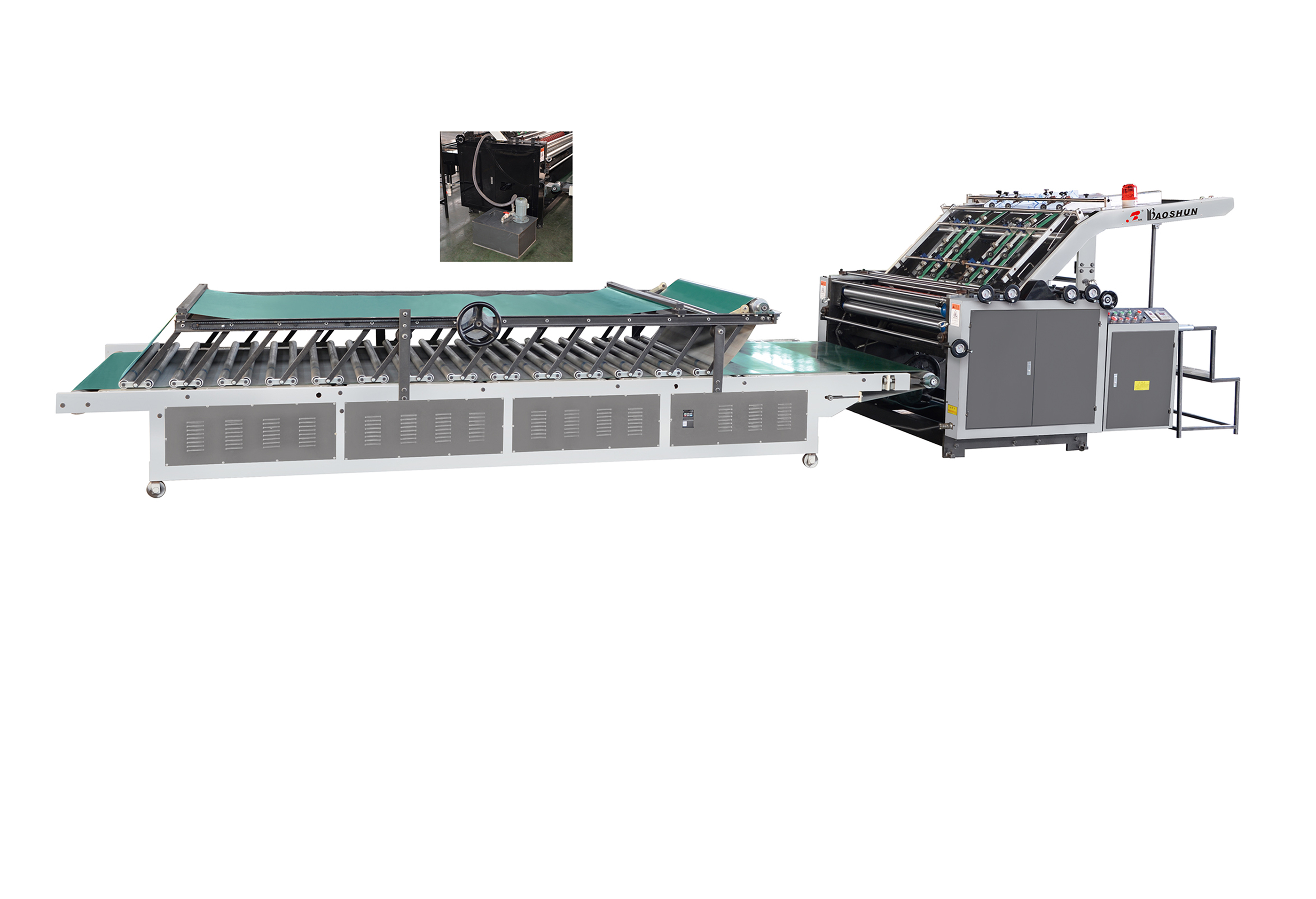 High Precision Cardboard Laminating Machine Automatic Flute Laminator 6.4kw