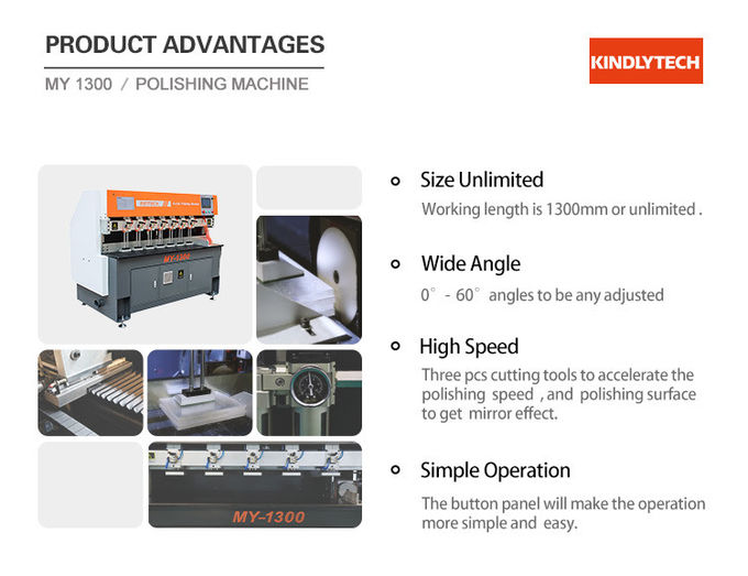 3kw 9000rpm Automatic Glass Edge Polishing Machine Steel Structure