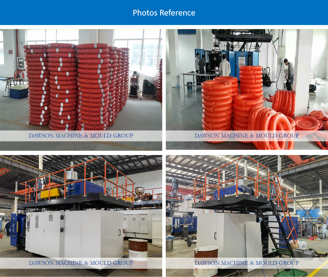 Accumulation Extrusion Blow Molding Machine PLC Plastic Life Buoy