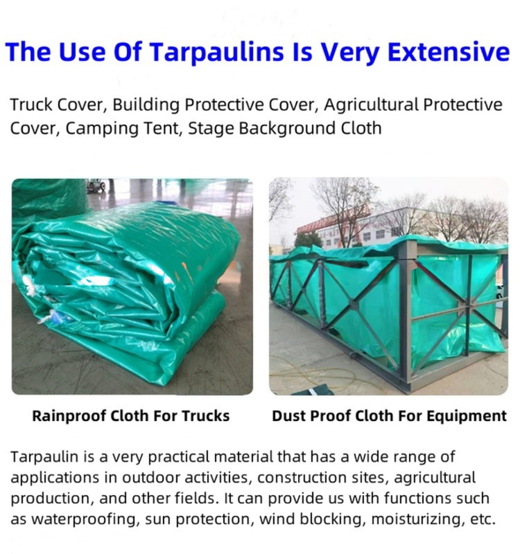 Waterproof Dustproof Stripe Grid PE Tarpaulin for Item Covering and Sunlight Blocking