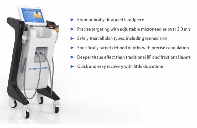 Hot sale! Portable fractional rf cooling machine face lifting micro needle fractional rf