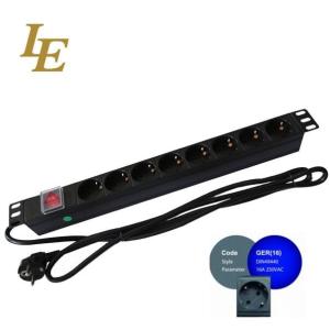 Professional Infrared Testing EU Type Power Strip Distribution PDU For Server