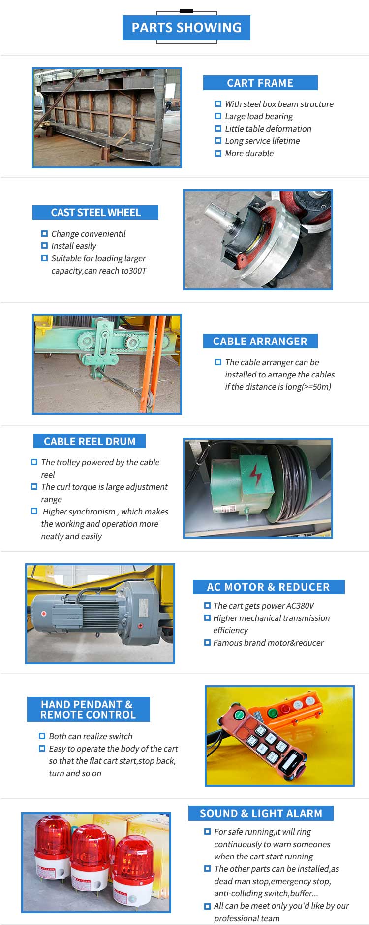Heavy Load Workshop Transfer Locomotive Rail Carts Manufacturer