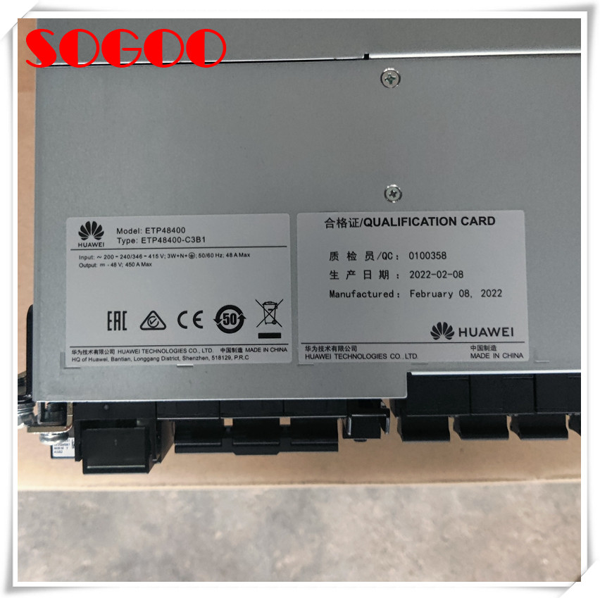 Original Huawei ETP48400-C3B1 Embedded Communication Power Supply 48V 400A ETP48400
