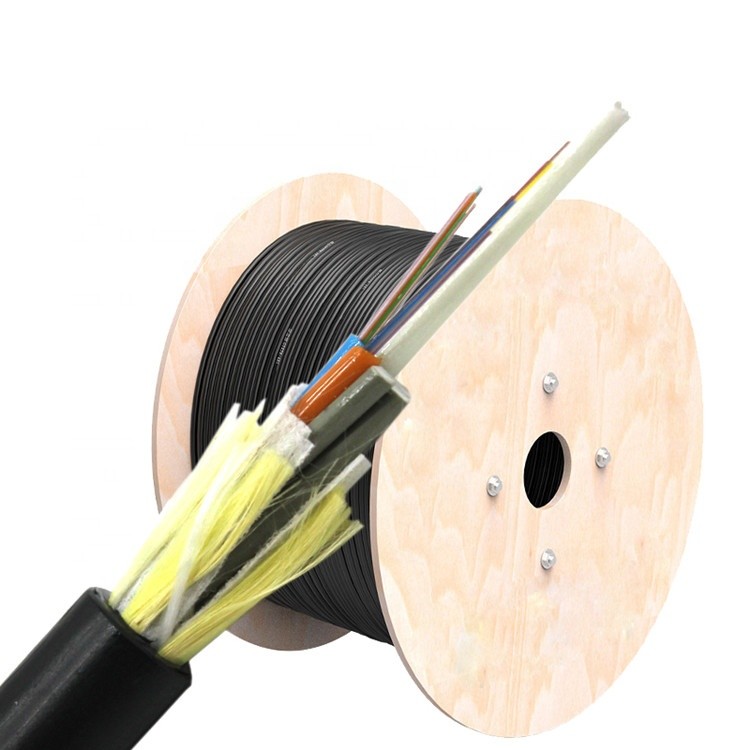  GYTS Duct Direct Method ADSS Aerial Fiber Optic Cable 24 Core Moisture Proof Manufactures
