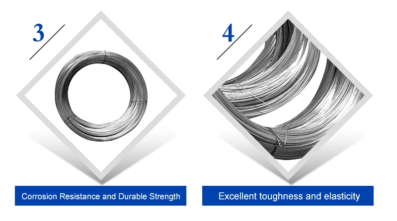 BWG 6 18 Gauge Galvanized Steel Wire 2mm Hot Dipped Galvanized