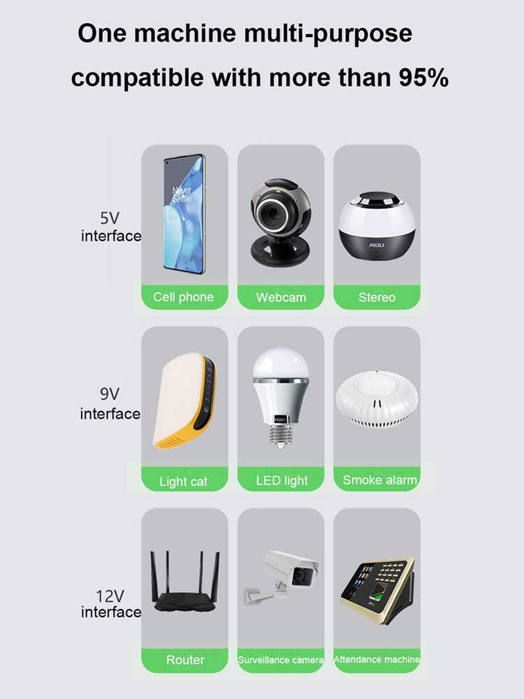 Poe Mini Ups 10400mah 8800mah 18w UPS Power Supply Small Ups For Home Fouter