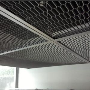 Fall Protection Expanded Metal Mesh Panels With Diamond Hexagonal / Square