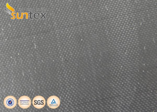 Stress Relief Vibration Black Neoprene Coated Fiberglass Fabric For Expansion