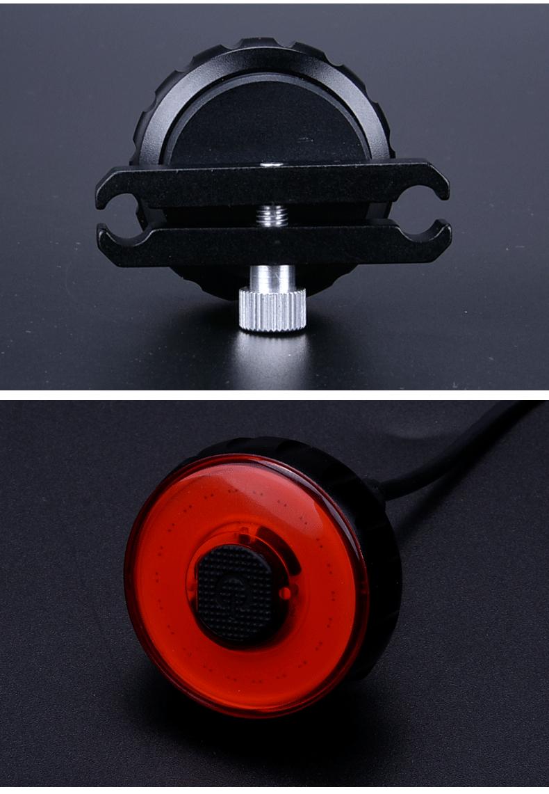 Intelligent Induction Brake Taillight Mountain LED Bicycle Light Aluminum Alloy IPX6