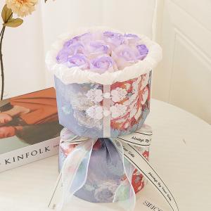Retro cheongsam style soap flower bouquets, artificial flowers, and everlasting flowers are practical for giving to classmates during graduation season and to your girlfriend on Valentine's Day