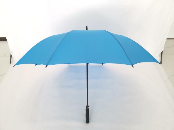 Standard Size Blue Promotional Golf Umbrellas , Golf Style Umbrella Black EVA