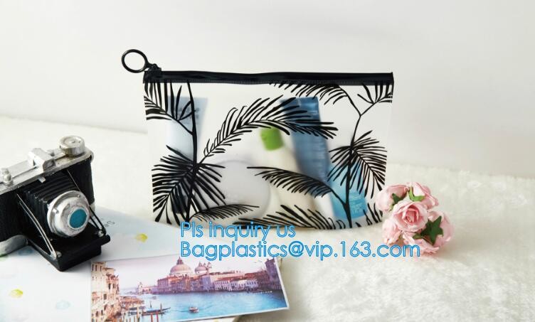 Zip lockkk bag with handle & slider, reclosable pvc clear plastic slider Zip lockkk bag, Reusable slider white small nylon cle