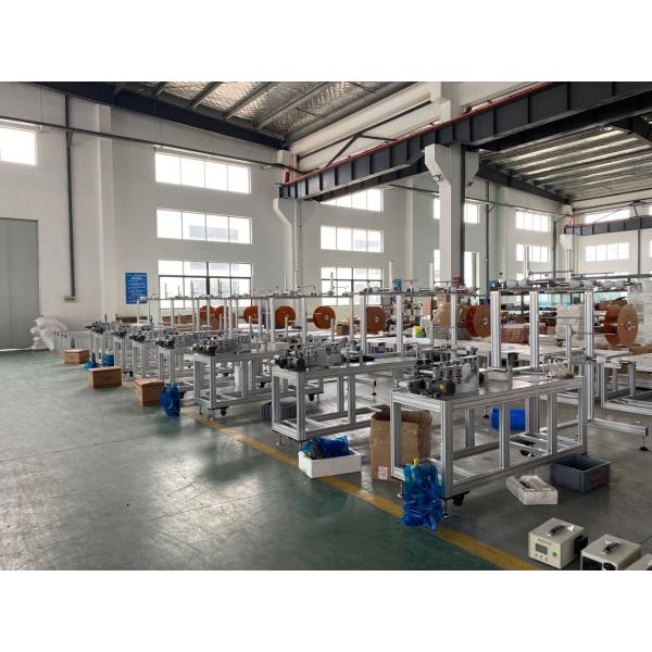Quality Electric No Cylinder Medical Face Mask Making Machinery With 3 Line Energy Saving for sale