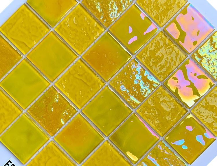 Room Occasion Luminous Swimming Pool Crystal Tempered Glass Mosaic with Glass Technique