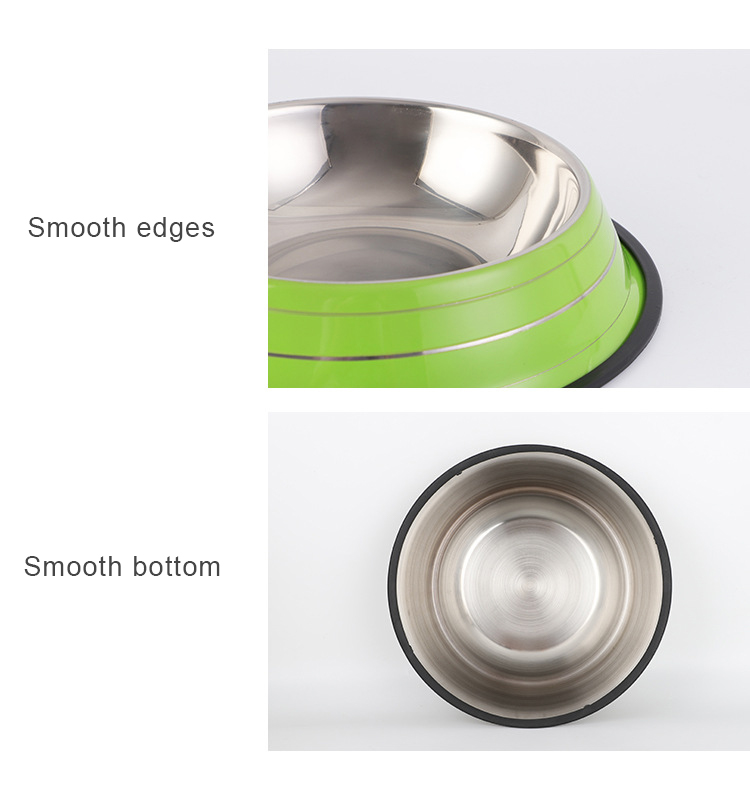 Stainless Steel Pet Cat Dog Bowls Feeders Customized Sublimation Non-Slip LCD Display NO