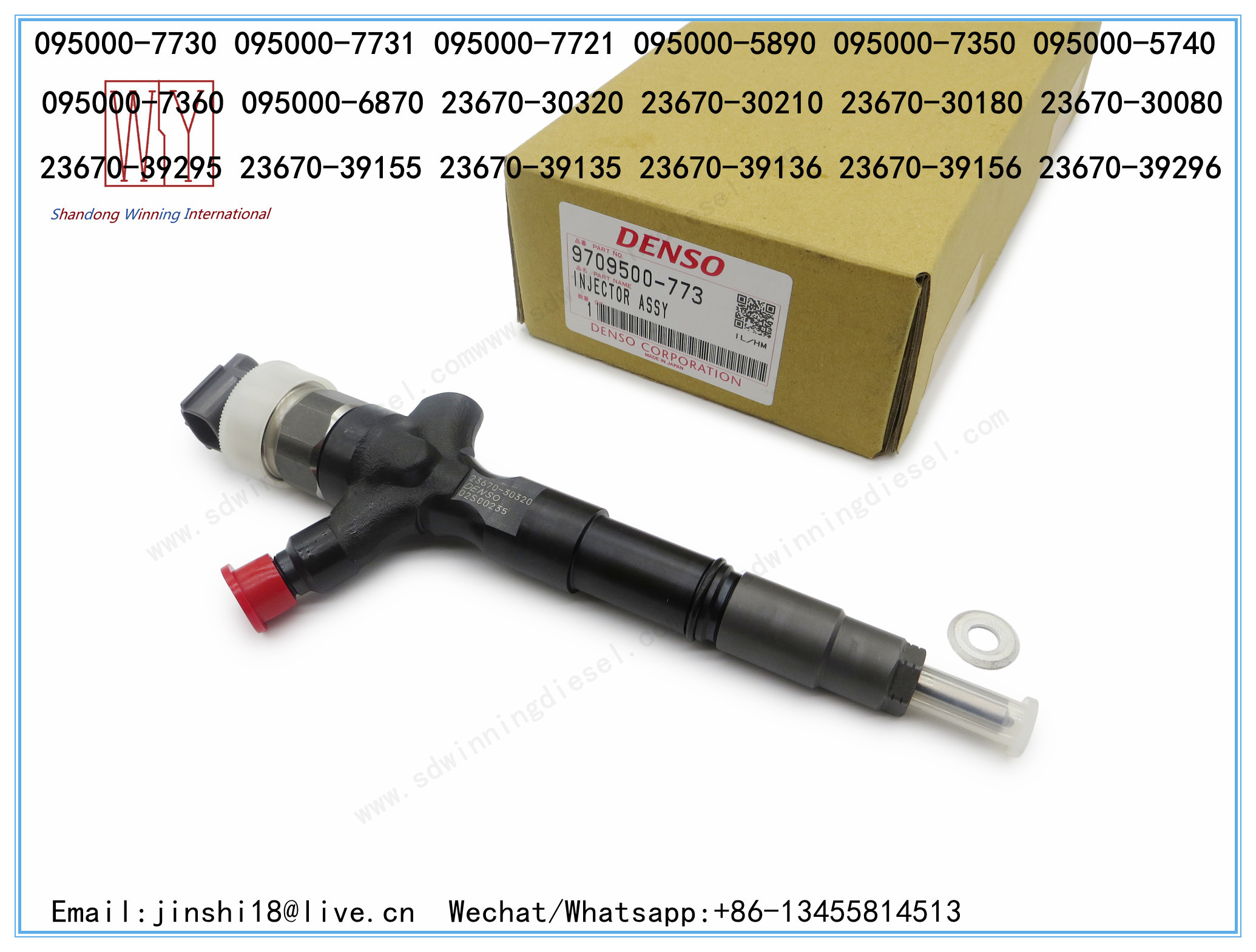 DENSO GENUINE AND BRAND NEW DIESEL FUEL INJECTOR 095000-7730, 095000-7731, 095000-7721, 095000-7350, 095000-5740, 095000