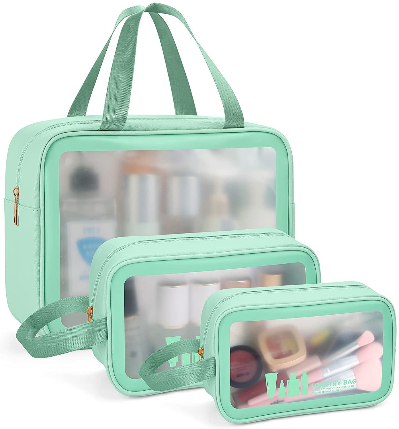 Toiletry Bag for Women Men, Waterproof Makeup Cosmetic Bag Travel Organizer for Accessories