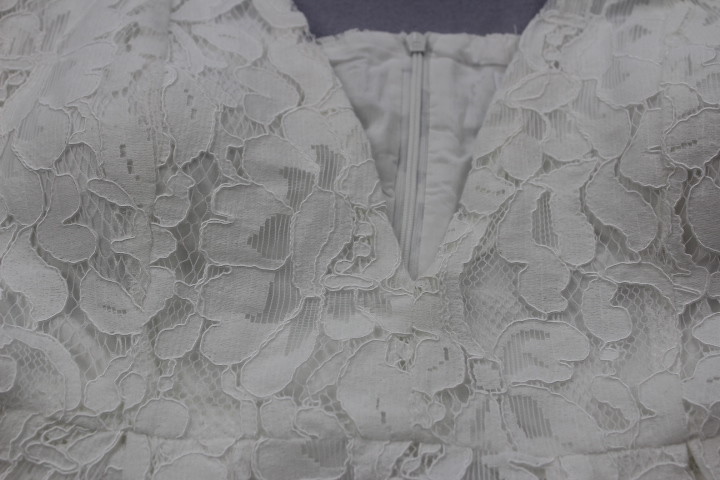 Cold Shoulder Square Neck Womens Casual Summer Dresses Sweet Lace Embroidered Style