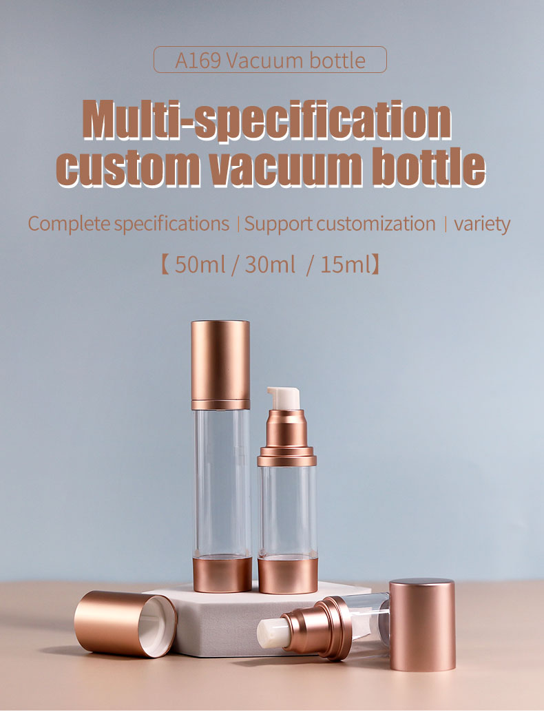 Luxury Airless Cosmetic Bottles Customized Containers For Skin Care Products