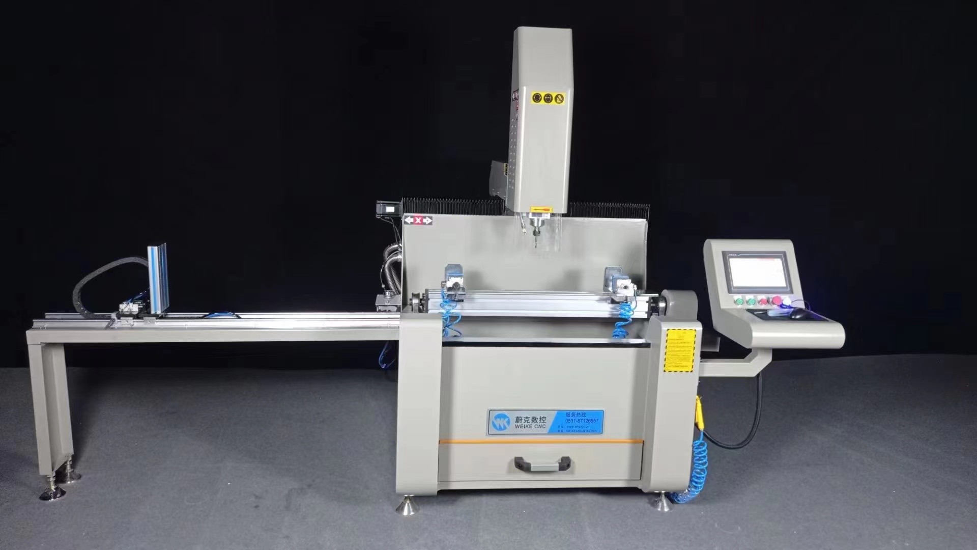 Aluminum Window And Door Machinery 800mm Aluminium Automatic Milling Machine