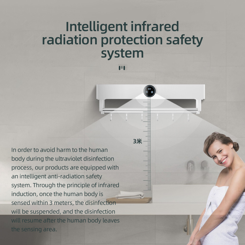 20s Rapid Heating Smart Home Products Heated Towel Rack Wall Mounted