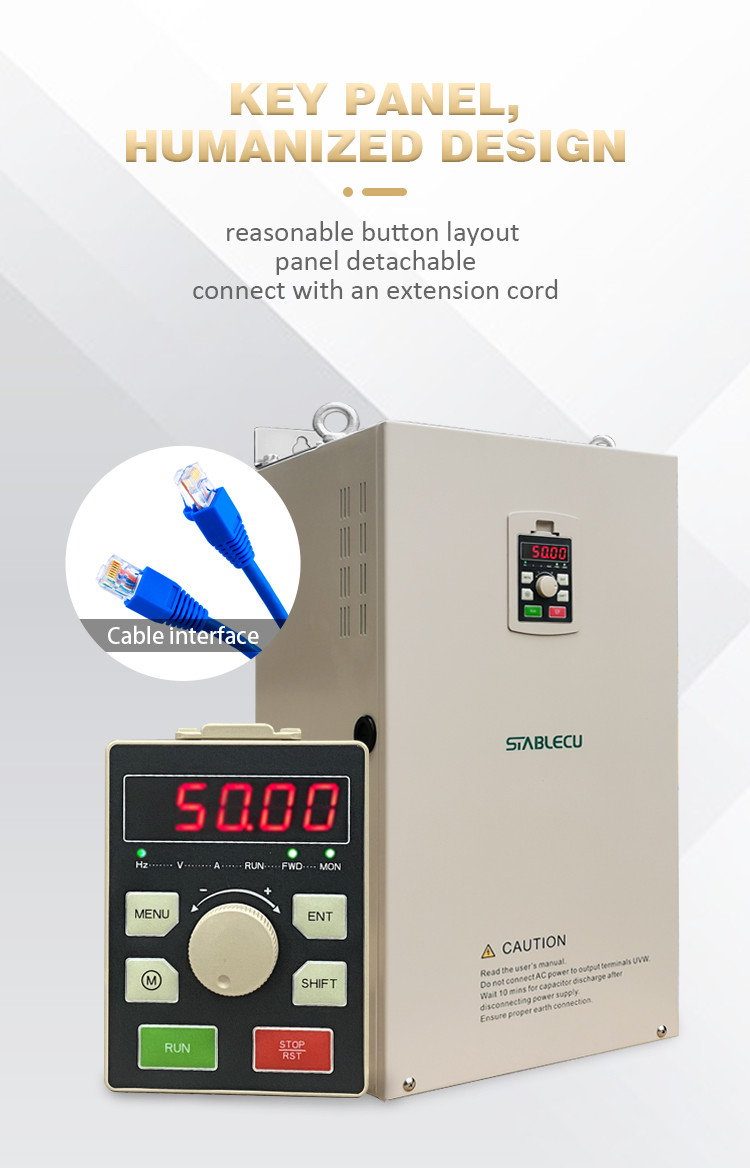 50Hz 60Hz VSD Frequency Inverter , 3 Phase VFD For 100 HP Motor